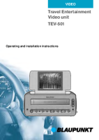 Blaupunkt TEV-501 - Owners Manual